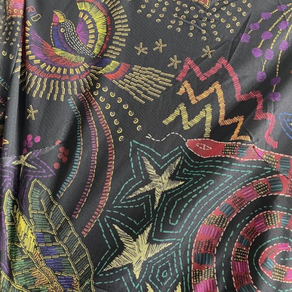 FARM Rio Black Amazonia Tulle Midi Dress - Picture 6 of 9